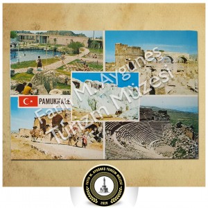 1970'lerde Denizli-Pamukkale Travertenleri,Romen Kapısı ve Bizans Kilisesi