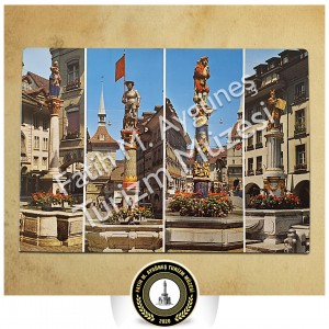 İsviçre'de Anna Seilerbrunnen,Schützenbrunnen,Dudelsackpfeifferbrunnen ve Mosesbrunnen figürleri