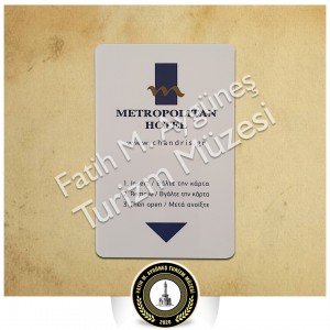 Metropolitan Otel Manyetik Kapı Kartı
