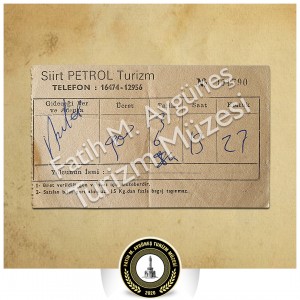 Siirt Petrol Turizm Otobüs Bileti