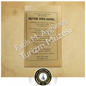 1966 tarihli İzmir Büyük Efes Oteli tanıtıcı broşürü